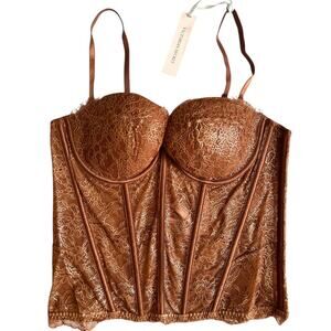 Victoria's Secret Brown Lace Corset